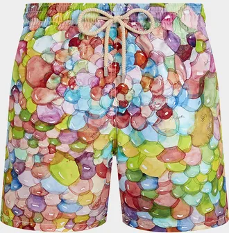 Vilebrequin x Fabrice Hyber Men & apos;s Multi-Bubbles Swim Shorts