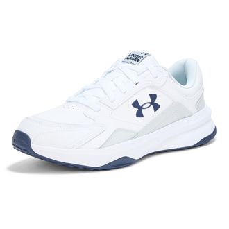 Under Armour Mens Edge Leather, White/Distant Gray/Midnight Navy, 9.5