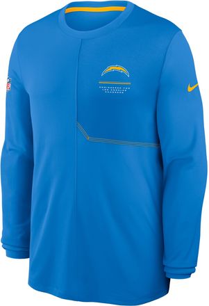 Nike Los Angeles Chargers Sideline Coach Nike Mens Dri-FIT NFL Long-Sleeve Top in Blue | 03B1925Z97-B8B