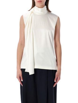 Bottega Veneta White Solid None Top