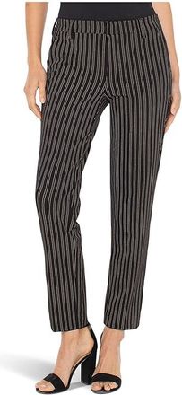 Liverpool L.A. Petite Kelsey Mid-rise Trouser 27 Inseam Womens Clothing Ticking Stripe Print : 16P 27, Elastane/Nylon/Viscose