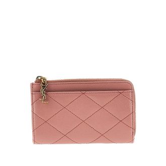 Saint Laurent Cassandre Bijou leather card holder Woman One Size