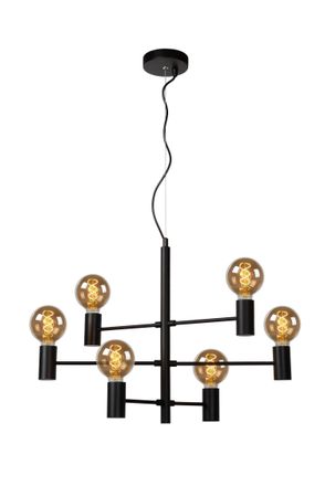Lucide LEANNE Dimmable Stylish Adjustable Indoor Pendant Light 6xE27 in Black