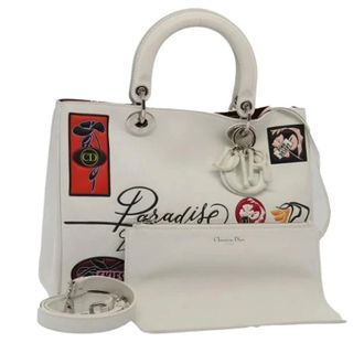 Dior Pre-owned Handbags, female, White, Size: ONE SIZE Pre-owned Vintage Hand Bag