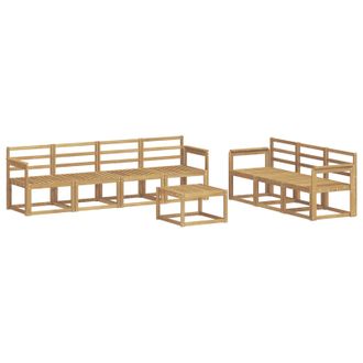 vidaXL Conjunto De Sof&aacute;s De Exterior 8 Pcs Blanco 59 X 59 X 37 Cm Vidaxl
