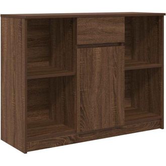 vidaXL Vidaxl - Credenza con Cassetto Rovere Marrone 101x35x76 cm in Truciolato