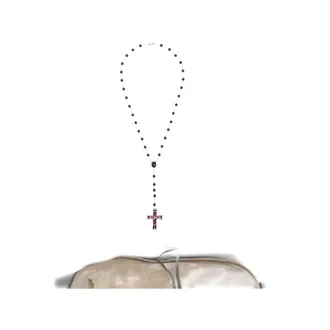 Darkai Inferno Beaded Cross-pendant Necklace