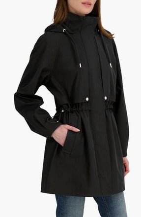 Elie Tahari Diana Hooded Softshell Jacket in Black at Nordstrom Rack, Size X-Small