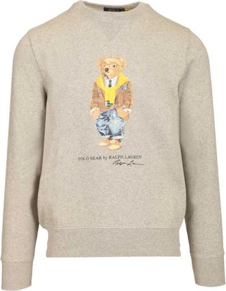 Polo Ralph Lauren Bear Fleece Sweatshirt - Heren - Sweatshirts - Grijs - XL - Katoen - Hoodies & sweatvesten