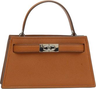 Tory Burch Tory Burch, Handbags, female, Brown, Size: ONE SIZE Mini Lee Radziwill Top-Handle Bag