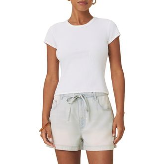 Splendid Roma Cotton Blend T-Shirt in White at Nordstrom, Size X-Large