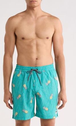 Hurley Pina Volley Swim Shorts in Teal Tint at Nordstrom Rack, Size X-Large