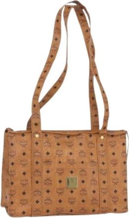 MCM Pre-owned Canvas Schoudertas - Dames - Vintage Shopper - Bruin - ONE Size - Vintage