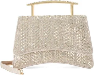 Dune London Bedazzle Crystal Top Handle Bag in Gold at Nordstrom