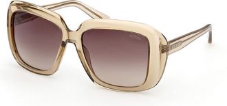 Guess GU00288 59F Womens Sunglasses Brown Size 55