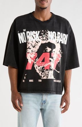 mnml No Risk No Reward Graphic T-Shirt in Black at Nordstrom Rack, Size Xxx-Large