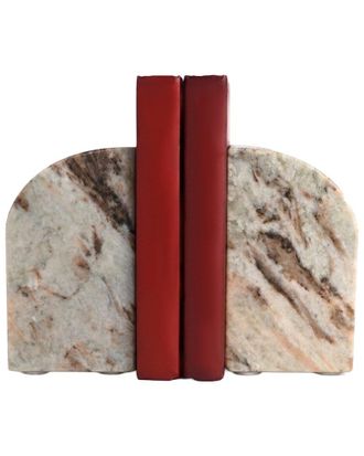 BIDKhome Bidkhome Set Of 2 Toronto Marble Bookends