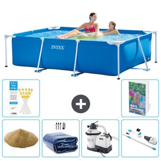 Intex Piscina Con Estructura Rectangular - 220x150x60 Cm - 7-piezas S89