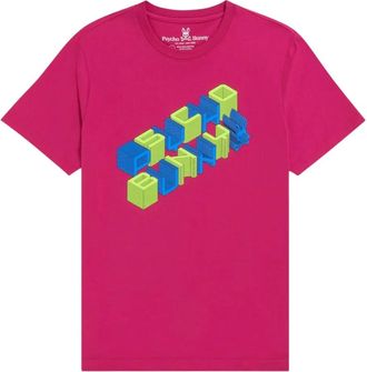 Psycho Bunny T-shirt Jaxson 3D - Rosa