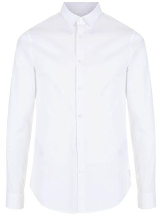 A|X Armani Exchange Katoenen overhemd - Wit