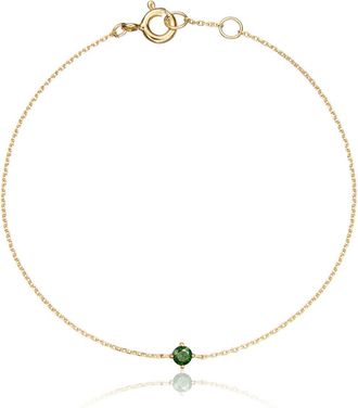Lily & Roo Gold Small Birthstone Pendant Bracelet