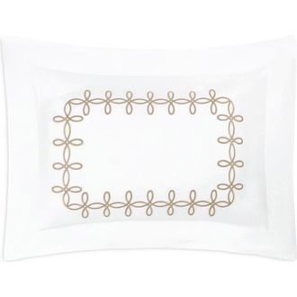 Matouk Gordian Knot Egyptian Cotton Percale Pillow Sham in Truffle at Nordstrom, Size Standard