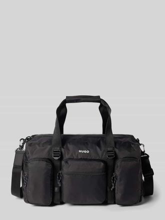 HUGO BOSS Weekender mit Rei&szlig;verschlusstaschen Modell EVERETT in BLACK, Gr&ouml;&szlig;e 1