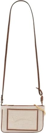 Lanvin Cross Body Bags, female, Beige, Size: ONE SIZE Compagnon Small Zipped Shoulder Bag
