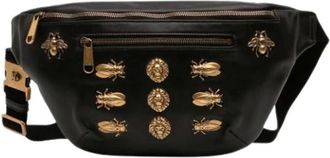 Gucci Pre-owned Belt Bags, female, Black, Size: ONE SIZE Pre-owned Animalier Stud Belt Bag