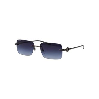 Gucci Stijlvolle zonnebril met Gg 1703S 006 model - Heren - Zonnebrillen - Blauw - 55 MM - Accessoires