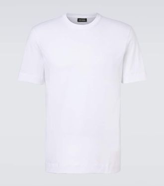 Ermenegildo Zegna Logo cotton jersey T-shirt