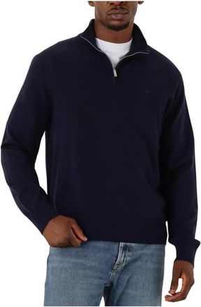 Calvin Klein Merino wollen trui voor heren - Heren - Coltruien - Blauw - S - Wol - Truien & Vesten
