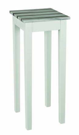 M&S Collection M&s - Haku M&ouml;bel Tavolino Pino Marittimo, Bianco, Mdf - Dim. L 30 Cm X A 76 Cm X P 30 Cm, Stile Mobili Costieri