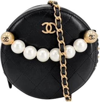 Chanel Pre-owned Vintage Schoudertas - Dames - Vintage Schoudertas - Zwart - ONE Size - Leer - Vintage