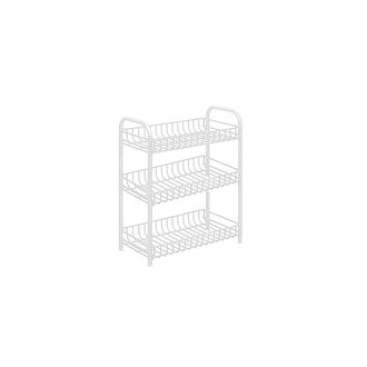 Trade Shop Trade Shop - Portaoggetti Carrello Portaogetti 3 Ripiani Bianco 308 Per Cucina Bagno