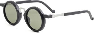 Vava Zonnebrillen met ronde glazen - unisex - Zonnebrillen - Zwart - 45 MM - Accessoires
