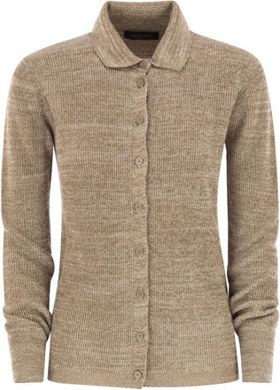 Fabiana Filippi Shirt Collar Jumper With Buttons