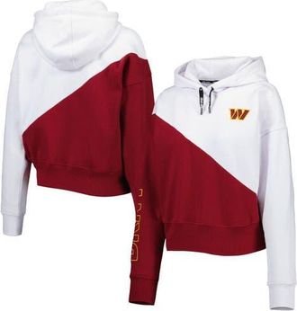 DKNY Womens DKNY Sport White/Burgundy Washington Commanders Bobbi Color Blocked Pullover Hoodie at Nordstrom, Size Xx-Large