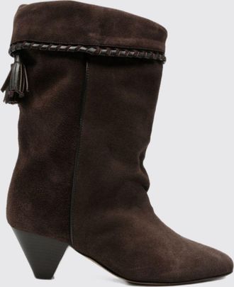 Isabel Marant Stivali Dalby in pelle scamosciata con tacco a cono