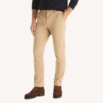 Nautica Mens Flat-Front Performance Pant
