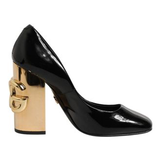 Dolce & Gabbana Dames, Schoenen, Zwart, Maat: 35 EU Leer