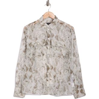 Rag & Bone Sonica Button-Up Shirt in White Floral at Nordstrom Rack, Size Xx-Small