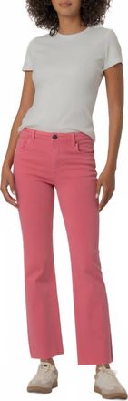 Kut from the Kloth Kelsey High Rise Ankle Flare Jeans In Flamingo