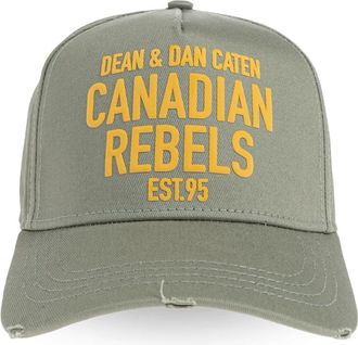 Dsquared2 Accessoires, Heren, Groen, ONE Size, Katoen, Baseball Cap