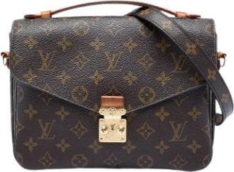 Louis Vuitton Pre-owned Pochette Metis - Dames - Vintage Schoudertas - Bruin - ONE Size - Leer - Vintage