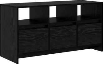 vidaXL Mueble De Tv 102 X 37,5 X 52,5 Cm Roble Negro Vidaxl
