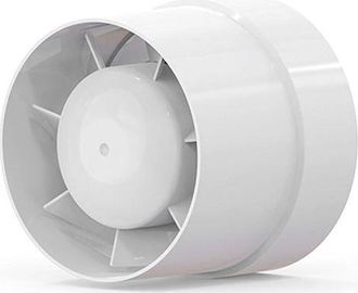 OEM Extractor De Aire De 100 Mm De Alta Eficiencia Energ&eacute;tica, 12 W/130 M&sup3;/h, Axial Con Conducto En L&iacute;nea: Ba&ntilde;o, Cocina, Bodega