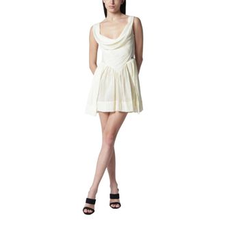 Vivienne Westwood Short Dresses, female, Beige, Size: S Sunday Draped Mini Dress