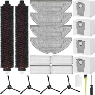 OEM Repuestos Compatibles Con Roborock S8 Pro Ultra: 4 Bolsas Para Polvo, 2 Cepillos De Limpieza, 4 Filtros, 4 Cepillos Laterales Y 4 Pa&ntilde;os De Limpieza