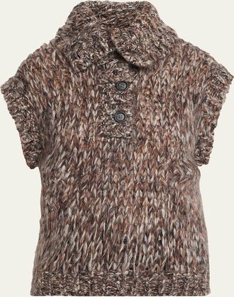Brunello Cucinelli Winter Crochet Mohair Sweater
